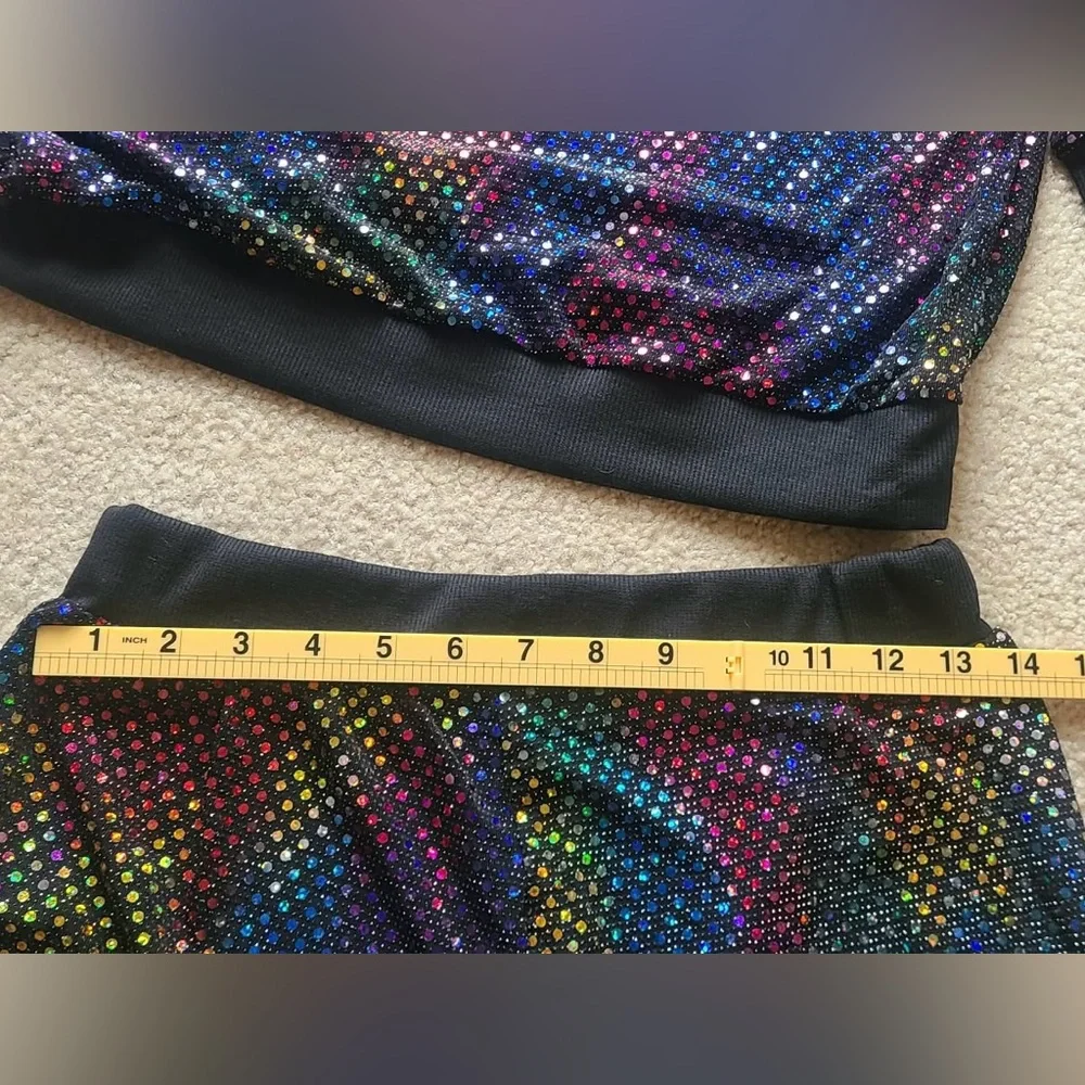 Multicolor Sequin-Effect Jogger Set - Women